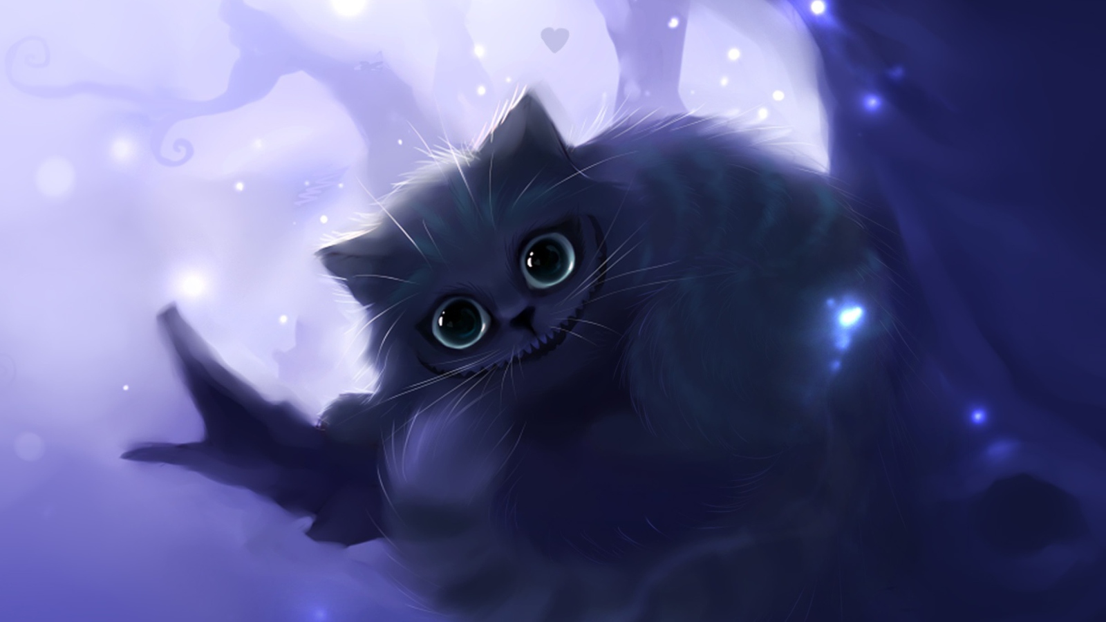 Screenshot №1 pro téma Cheshire Cat Smile 1600x900