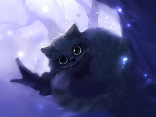 Screenshot №1 pro téma Cheshire Cat Smile 320x240
