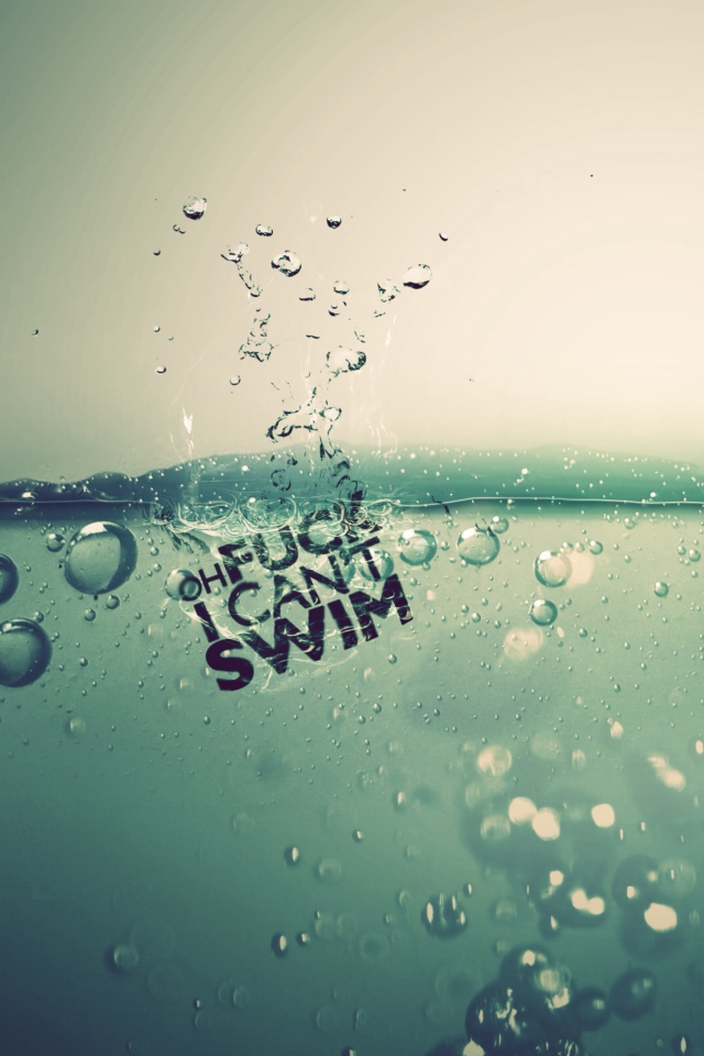 Fondo de pantalla I Can't Swim 640x960