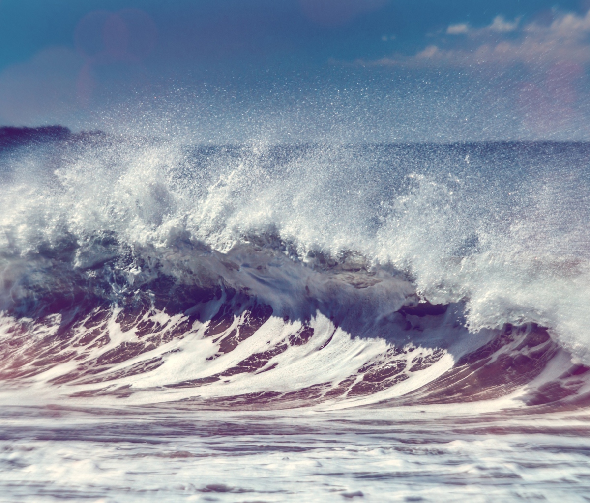 Strong Ocean Waves wallpaper 1200x1024