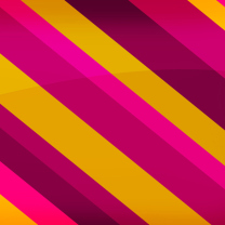 Обои Pink Yellow Stripes 208x208
