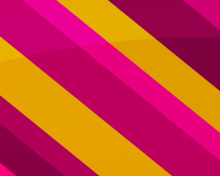 Screenshot №1 pro téma Pink Yellow Stripes 220x176