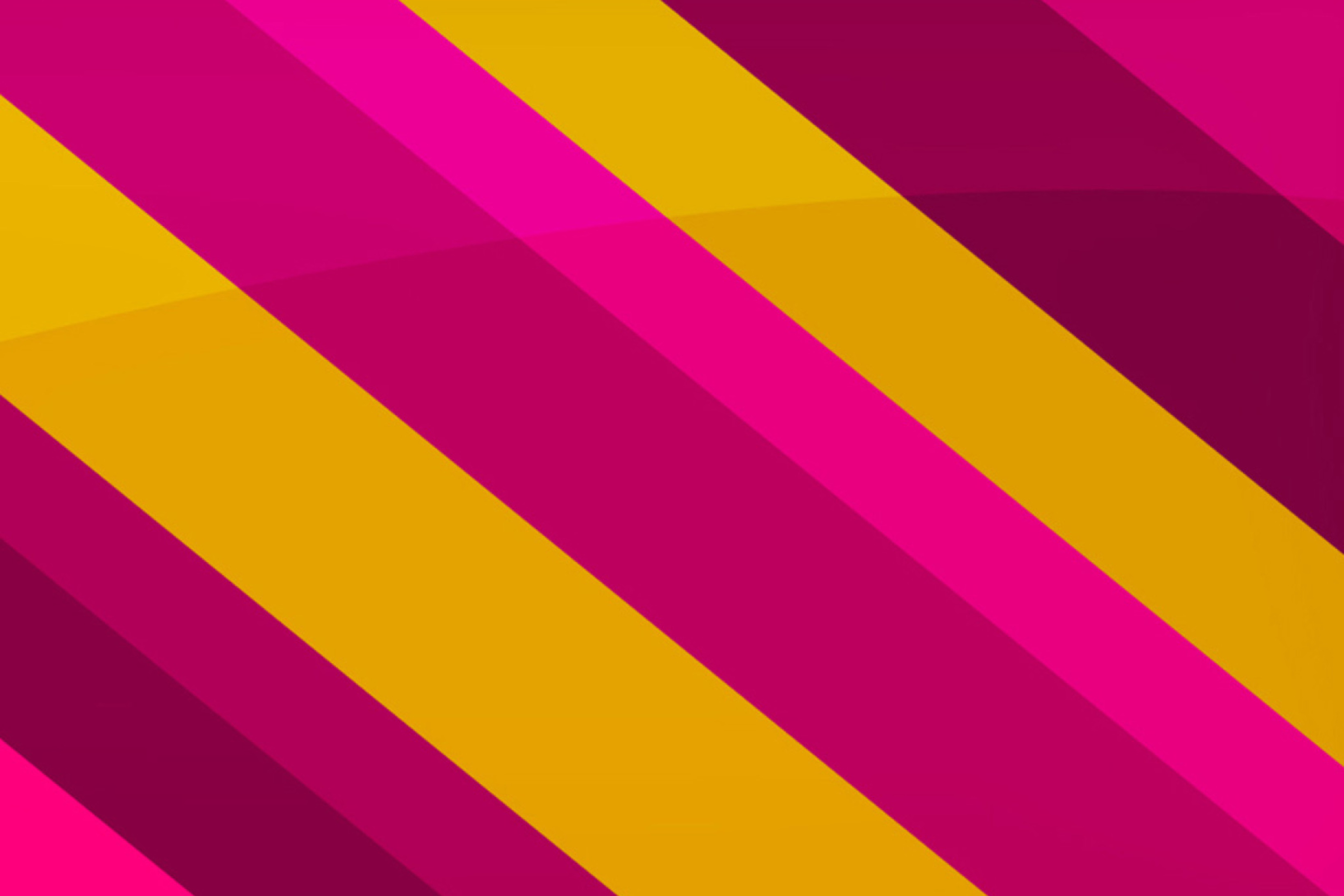 Fondo de pantalla Pink Yellow Stripes 2880x1920