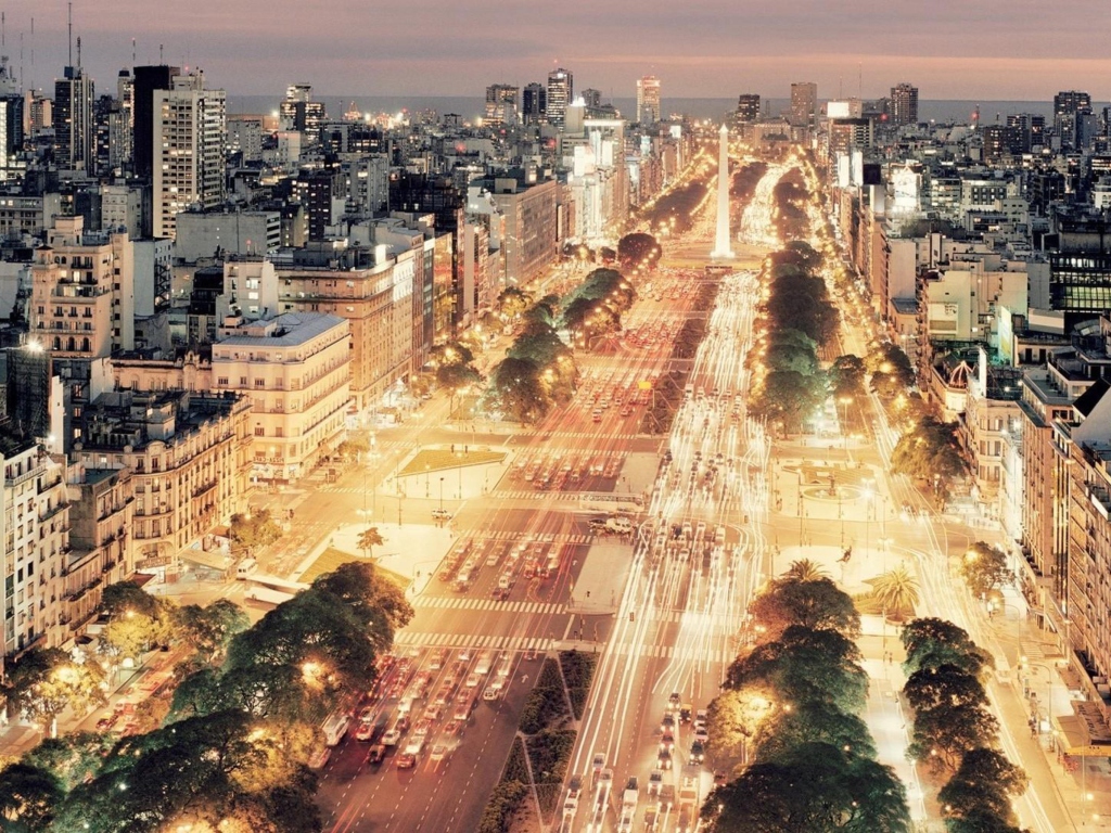 Sfondi Buenos Aires At Night 1024x768