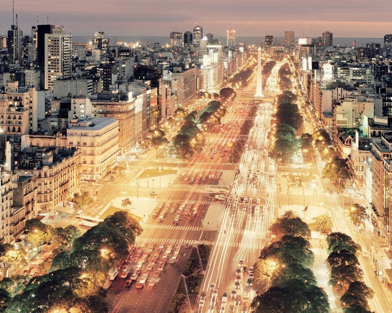 Sfondi Buenos Aires At Night 1280x1024
