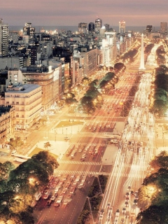 Sfondi Buenos Aires At Night 240x320