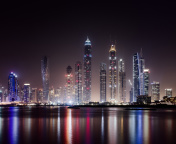 UAE Dubai Photo with Tourist Attractions wallpaper 176x144