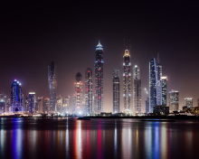 Das UAE Dubai Photo with Tourist Attractions Wallpaper 220x176