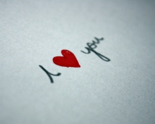 I Love You Written On Paper wallpaper 220x176