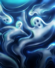 Das Halloween Ghosts Wallpaper 176x220