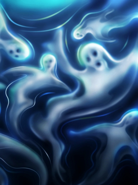 Das Halloween Ghosts Wallpaper 480x640