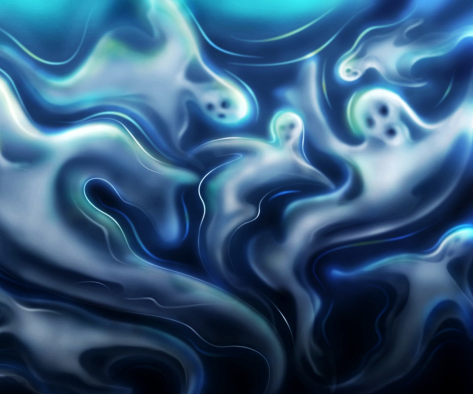 Das Halloween Ghosts Wallpaper 960x800