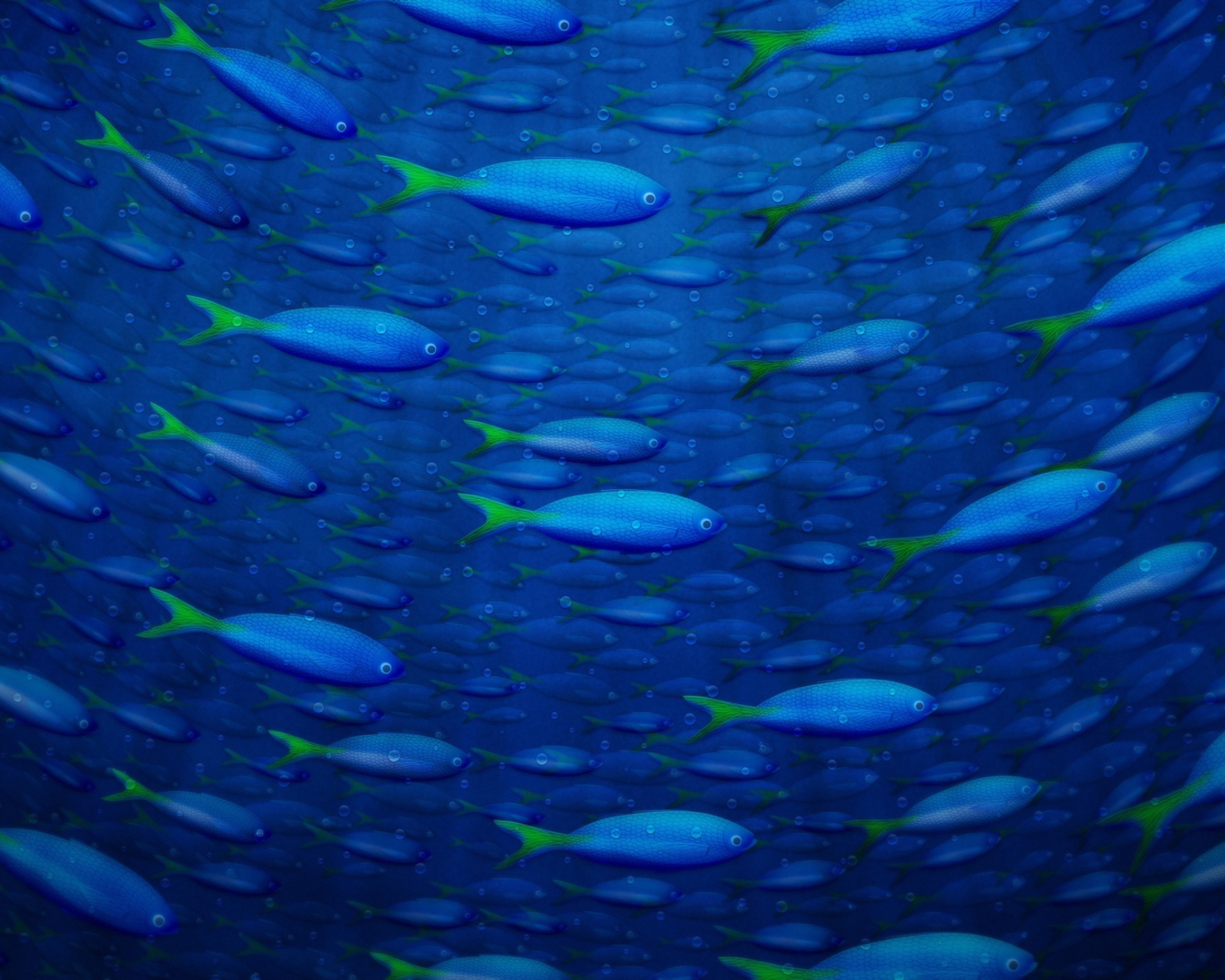 Das Underwater Fish Wallpaper 1600x1280