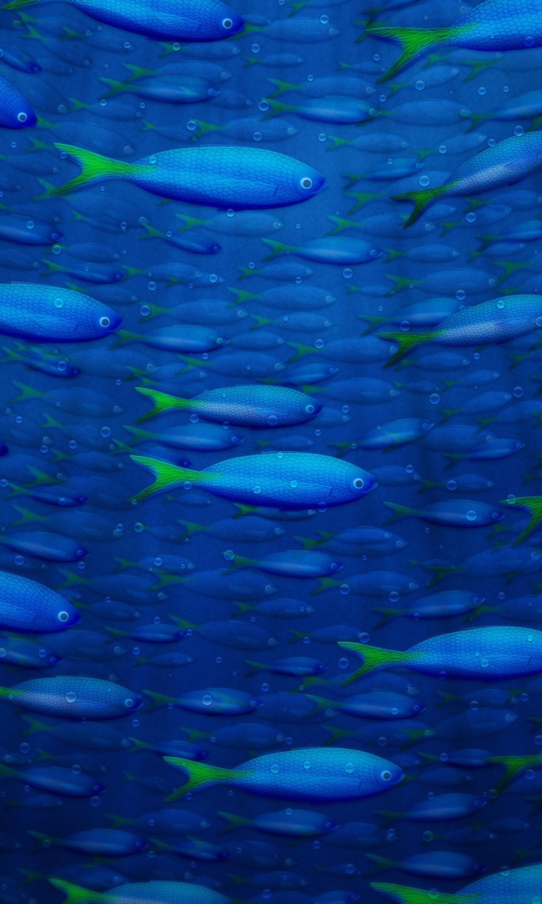Das Underwater Fish Wallpaper 768x1280