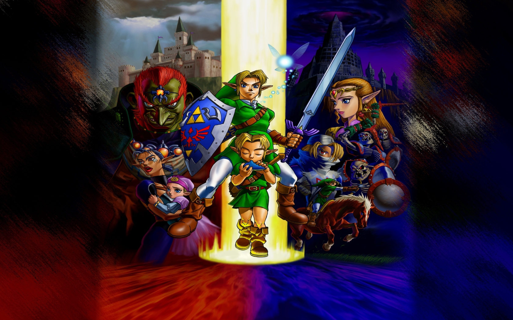 Das The Legend of Zelda: Ocarina of Time Wallpaper 1680x1050