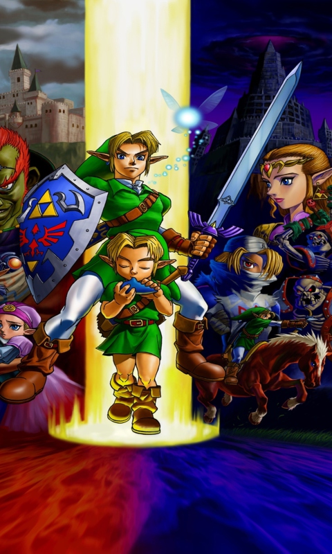 Fondo de pantalla The Legend of Zelda: Ocarina of Time 480x800