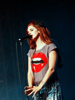 Fondo de pantalla Lana Del Rey Concert 240x320