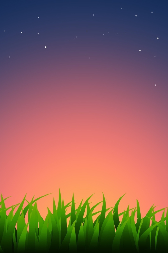 Grass Illustration wallpaper 640x960