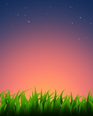 Grass Illustration Wallpaper for 240x320