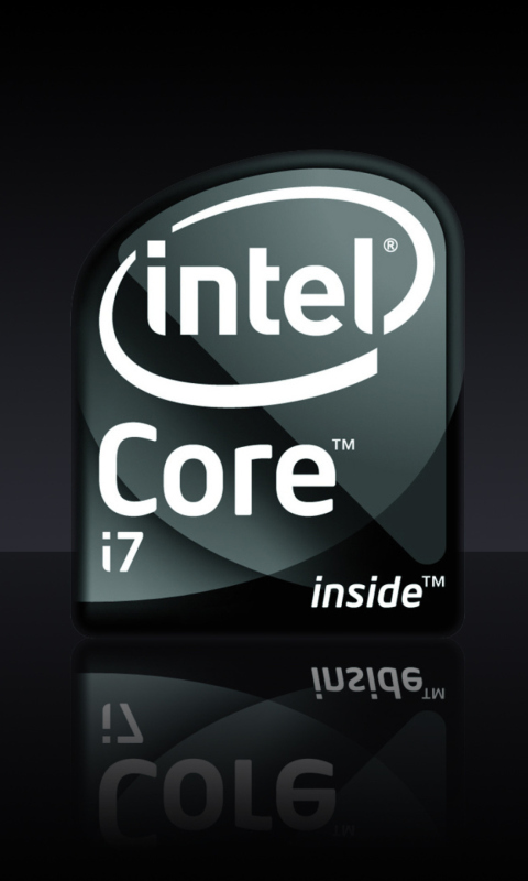 Fondo de pantalla Intel Core I7 480x800