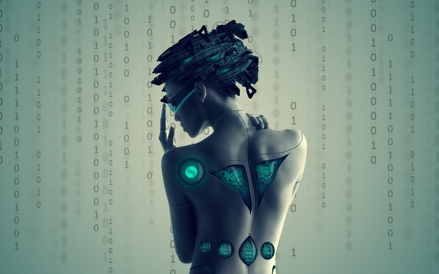 Cyborg Girl wallpaper 1440x900