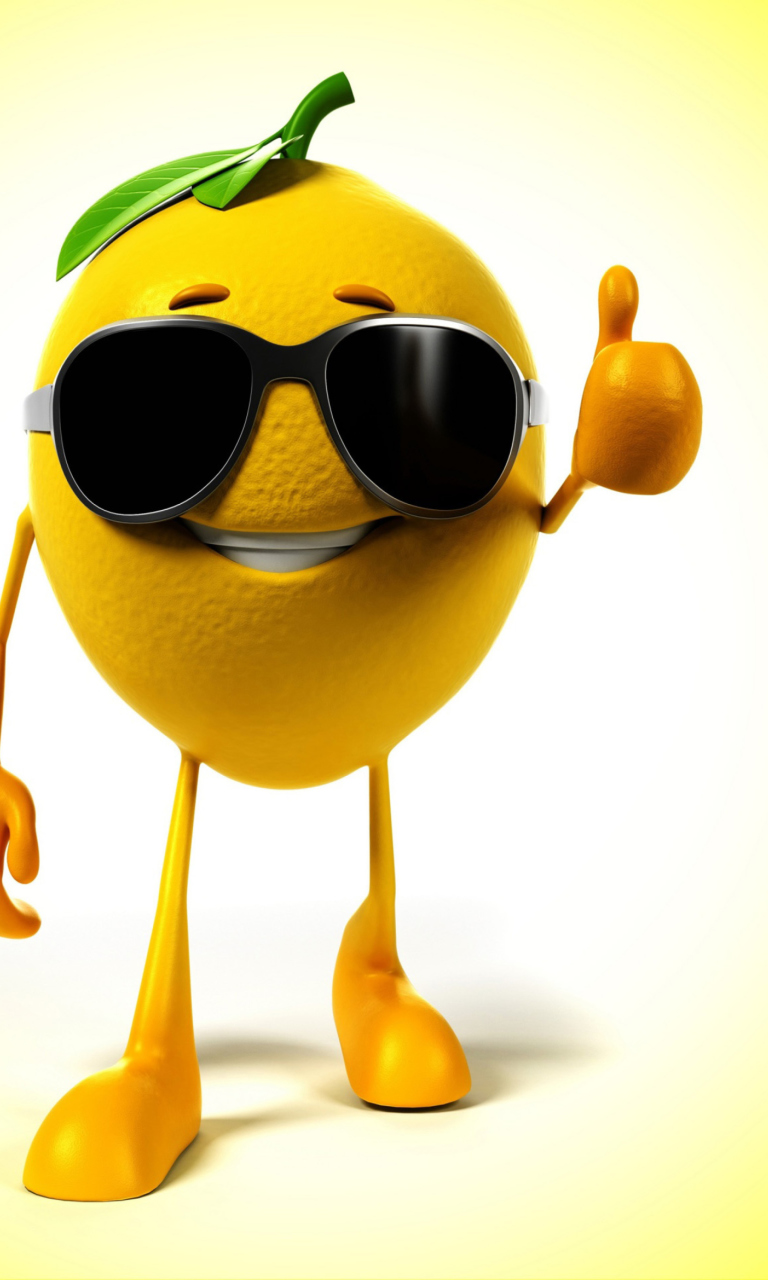 Funny Lemon wallpaper 768x1280