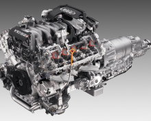Fondo de pantalla Audi S8 Engine V10 220x176