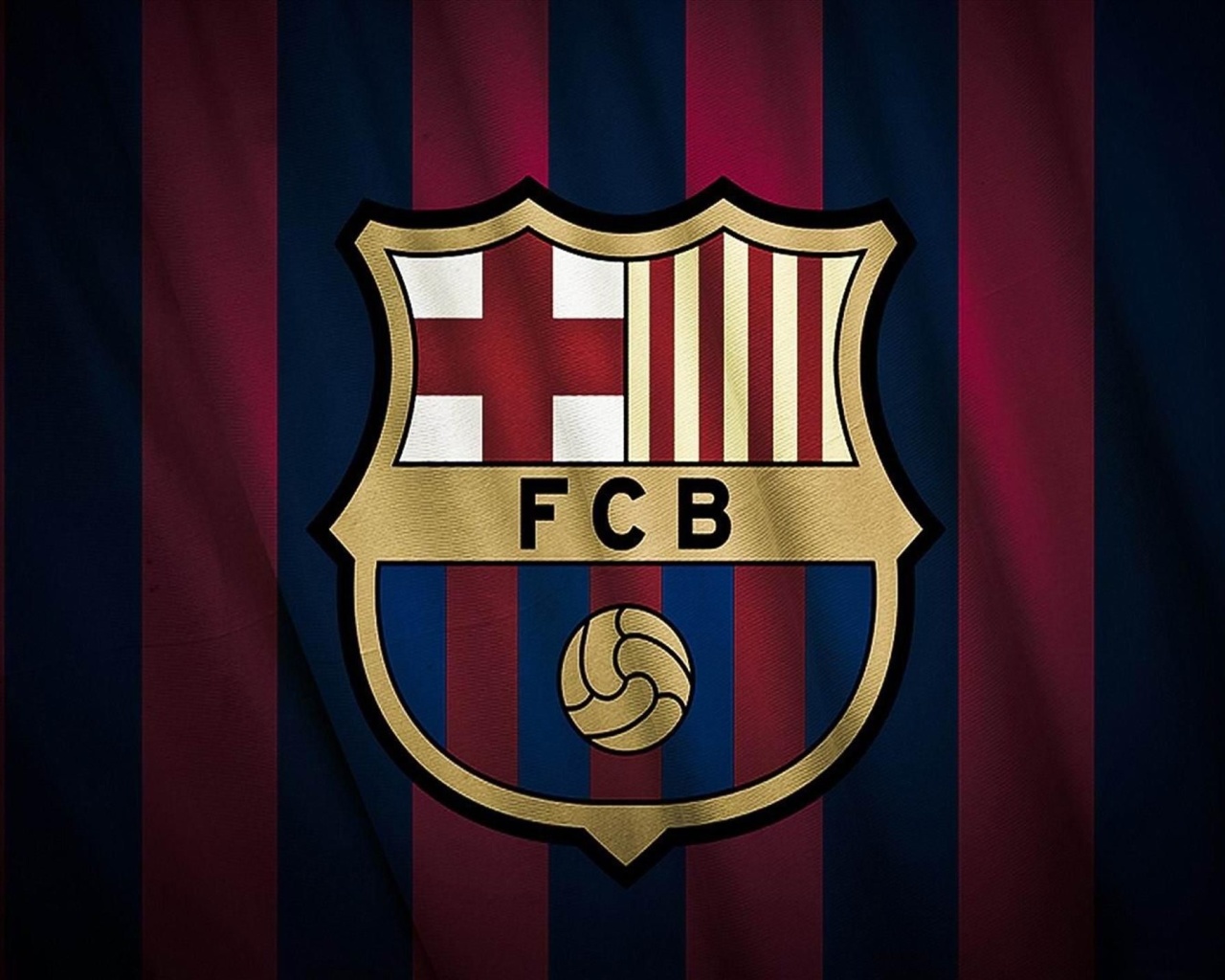 Обои FC Barcelona Logo 1280x1024