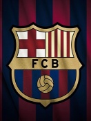 Обои FC Barcelona Logo 132x176