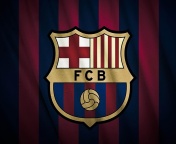 Обои FC Barcelona Logo 176x144