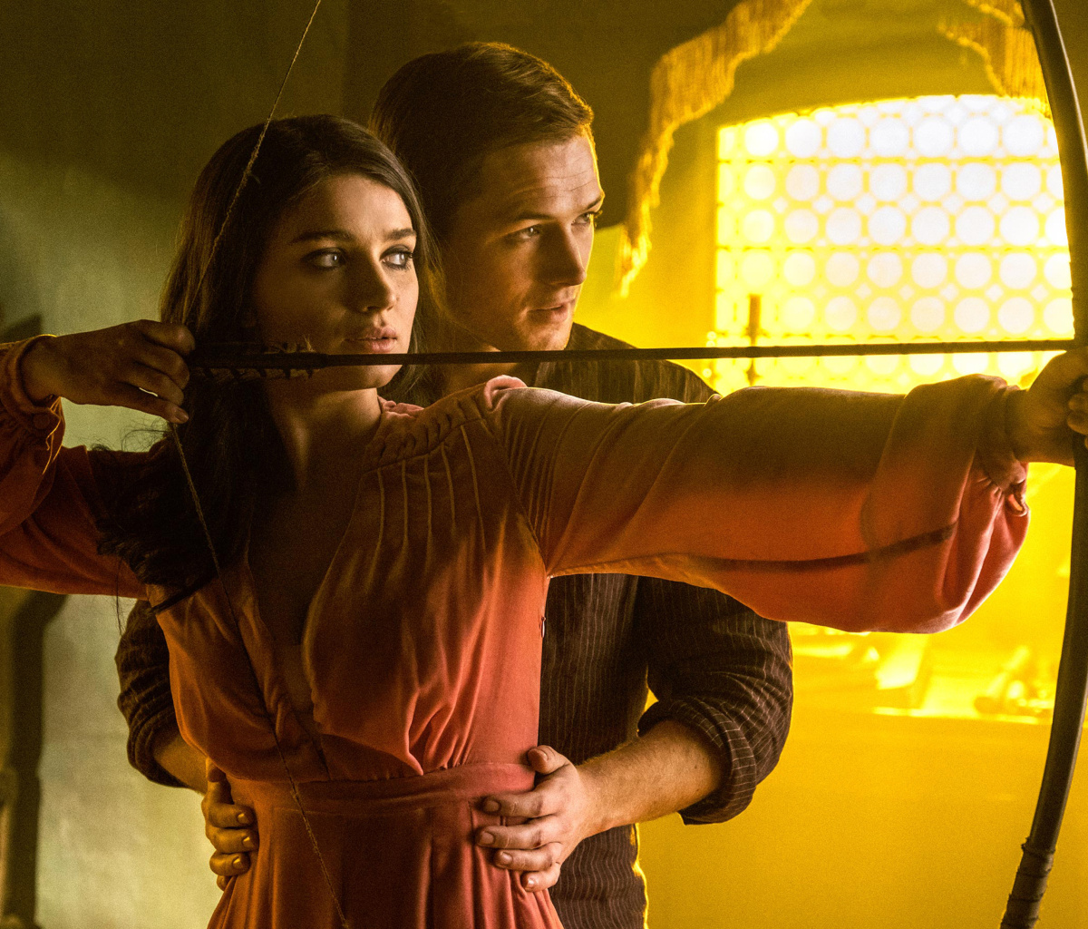 Das Robin Hood with Taron Egerton and Eve Hewson Wallpaper 1200x1024