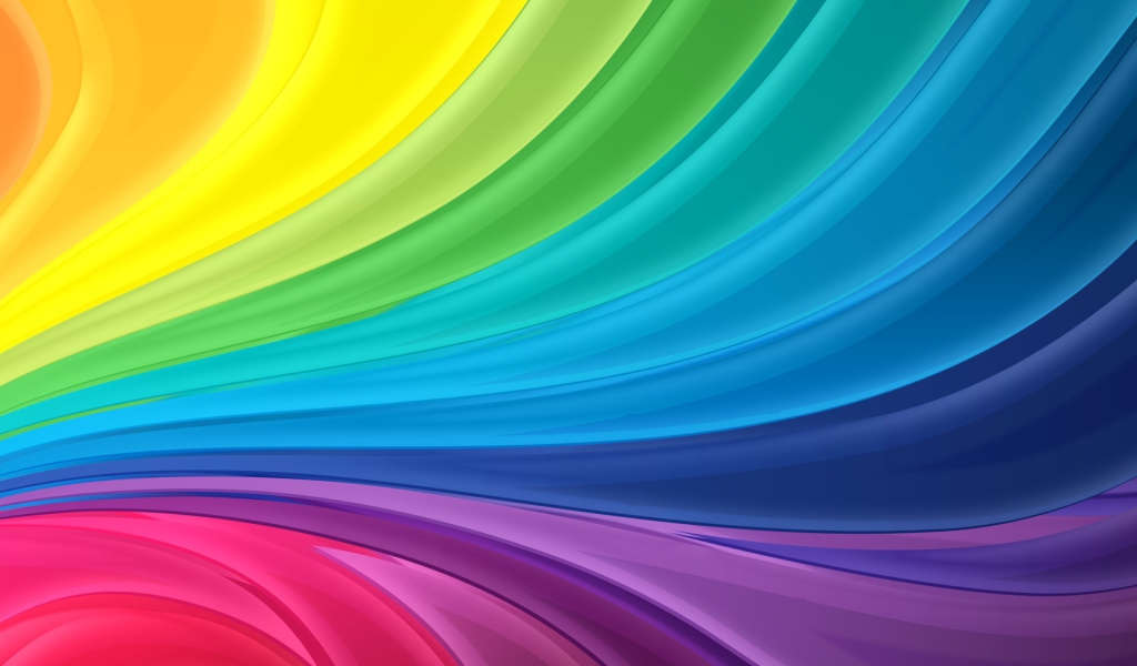 Abstract Rainbow wallpaper 1024x600