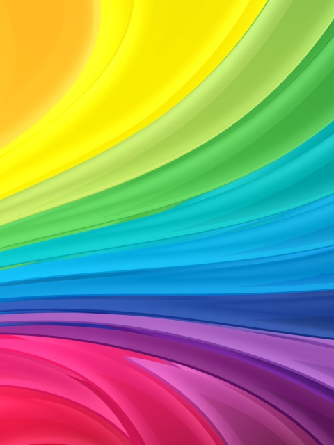 Fondo de pantalla Abstract Rainbow 480x640