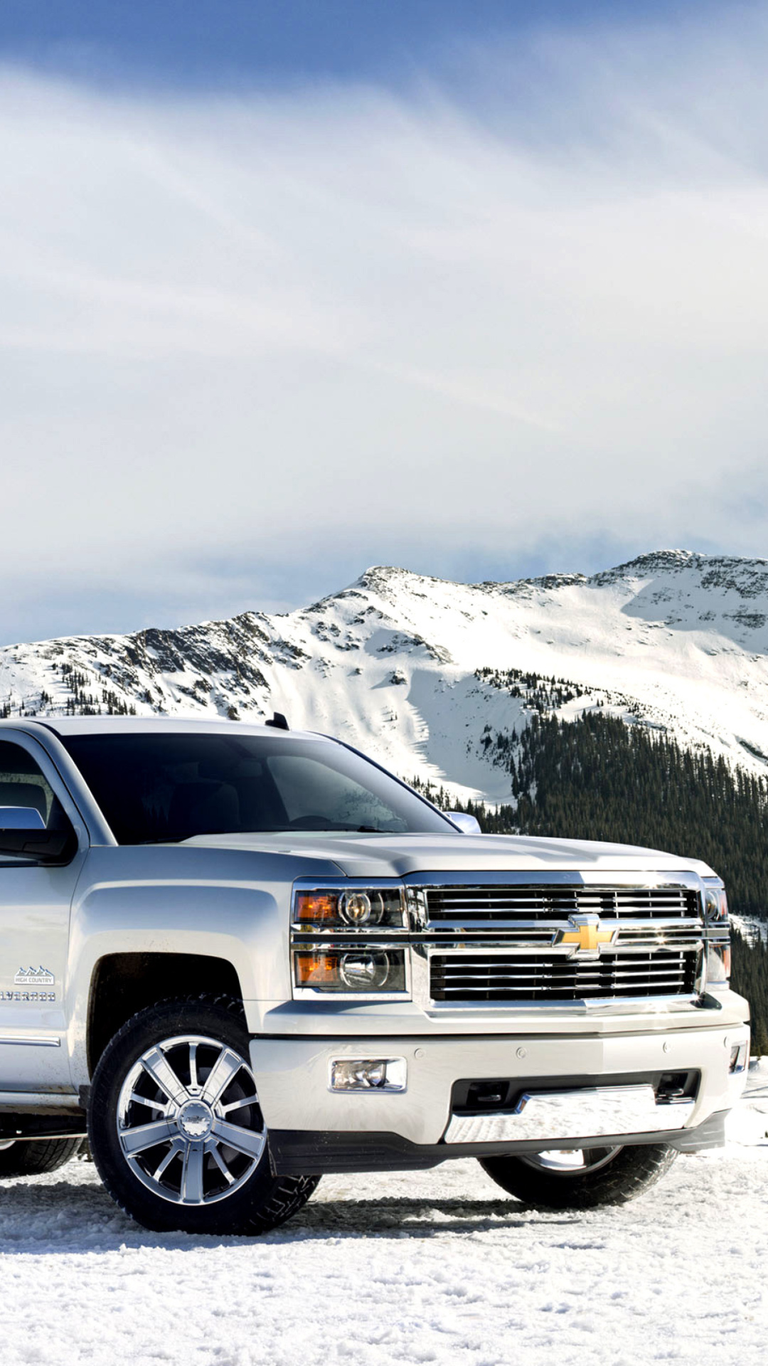 Обои Chevrolet Silverado High Country 1080x1920