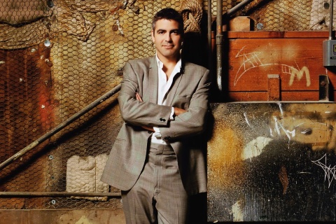 Das George Clooney Wallpaper 480x320