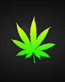 Fondo de pantalla Weed Leaf 128x160