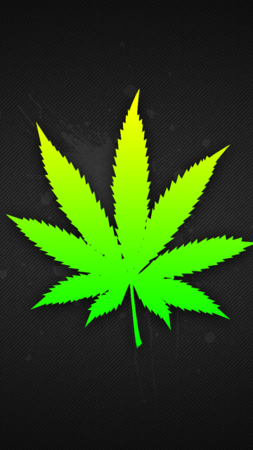 Das Weed Leaf Wallpaper 360x640