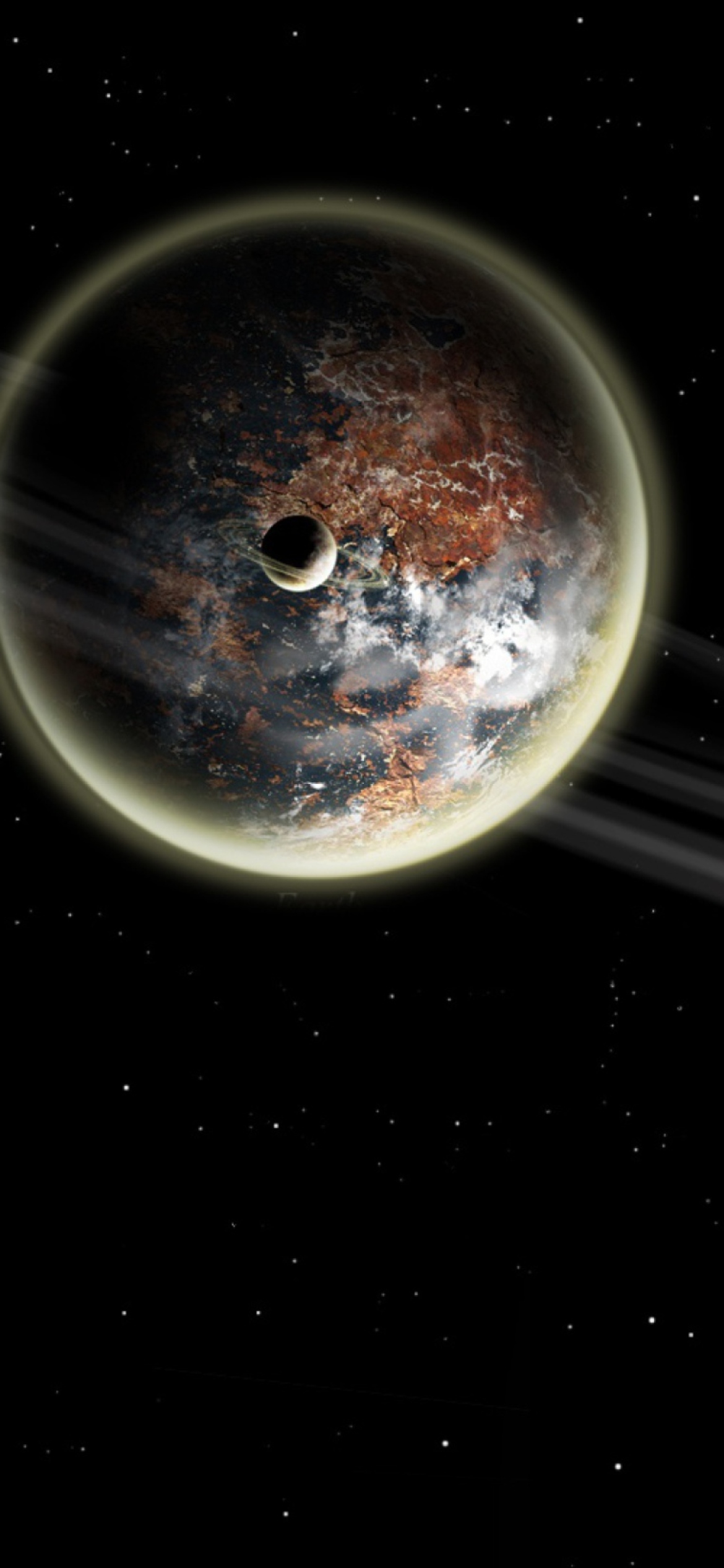 Distant Planet wallpaper 1170x2532