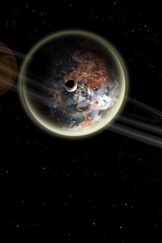 Обои Distant Planet 320x480