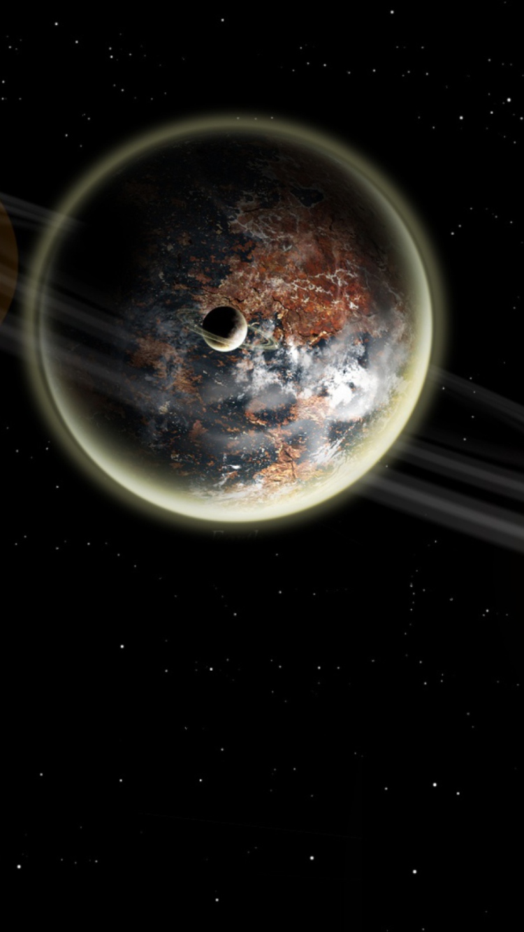 Das Distant Planet Wallpaper 750x1334