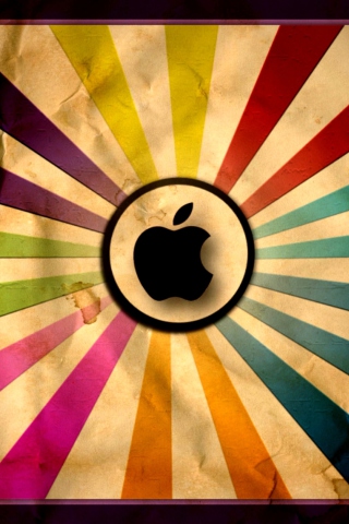 Das Colorful Apple Wallpaper 320x480