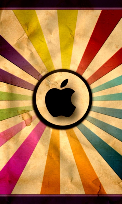 Das Colorful Apple Wallpaper 480x800