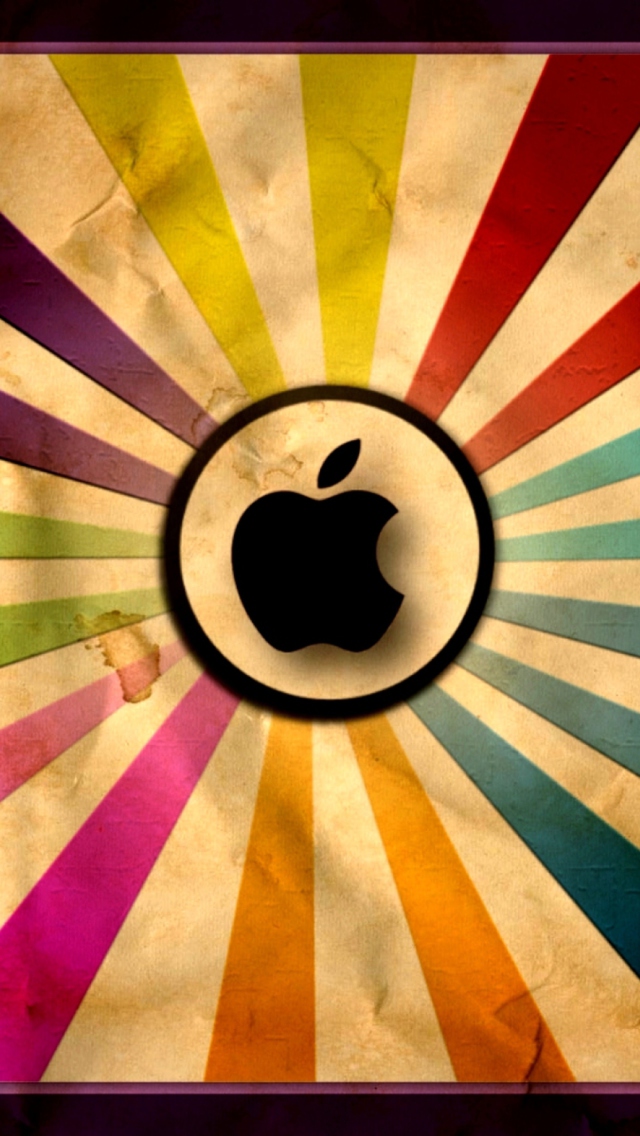 Colorful Apple wallpaper 640x1136
