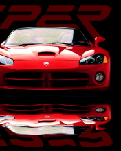 Обои Red Dodge Viper 176x220