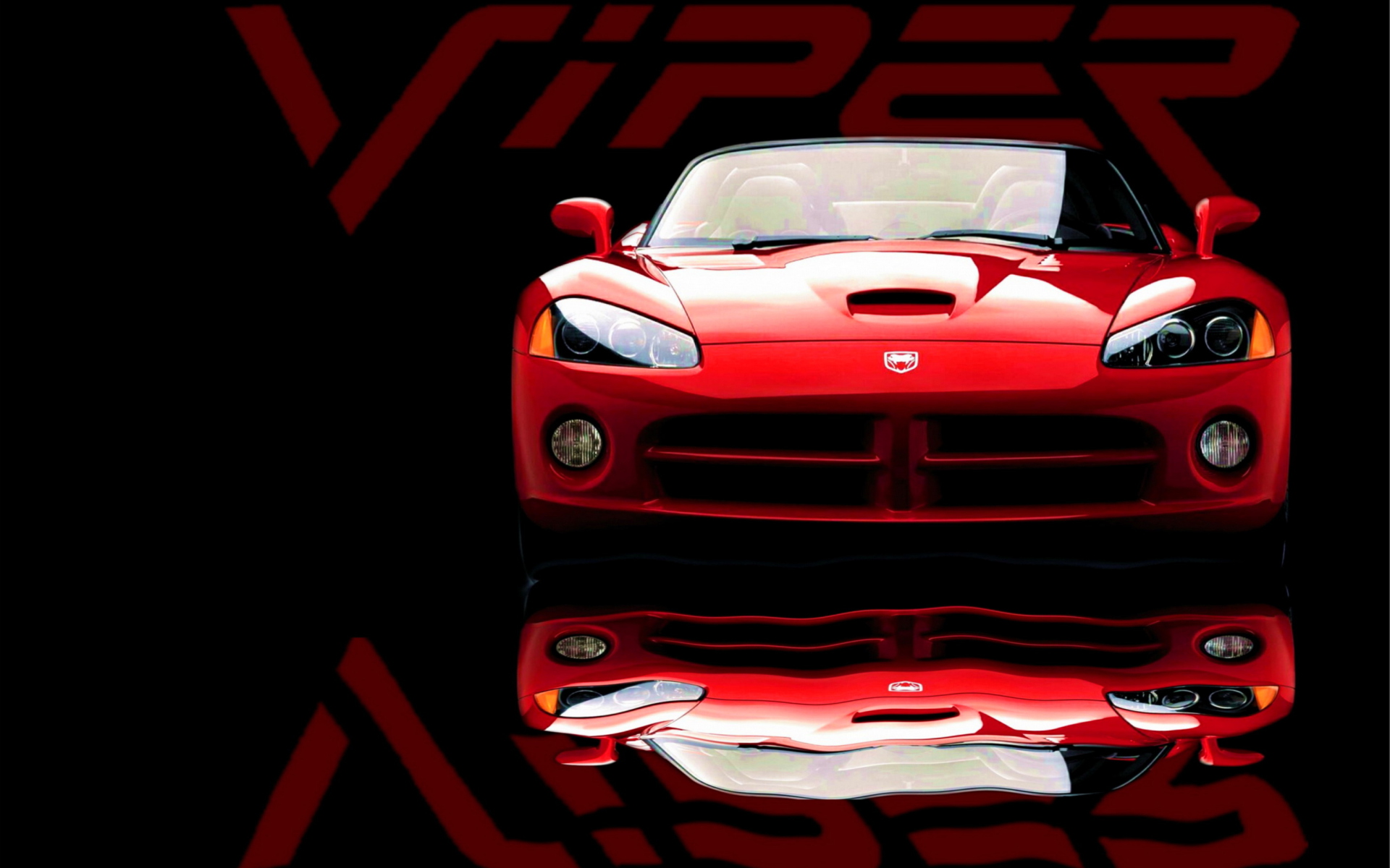 Обои Red Dodge Viper 1920x1200