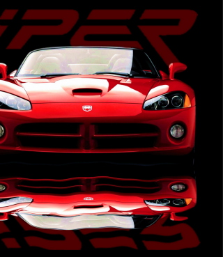 Red Dodge Viper papel de parede para celular para iPhone 6