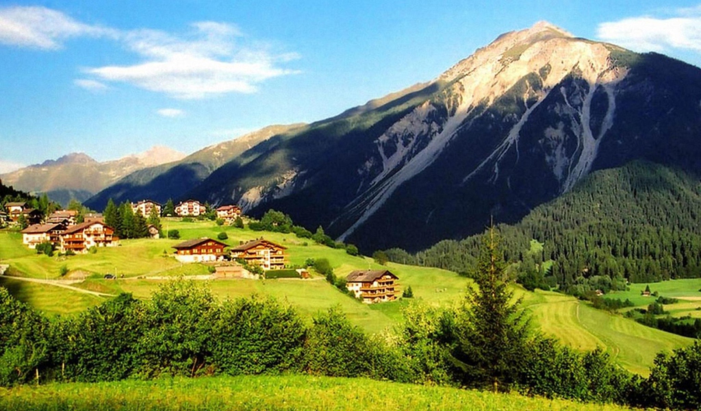 Screenshot №1 pro téma Lake Mountain - The Alps 1024x600