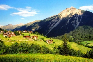 Lake Mountain - The Alps Background for Android, iPhone and iPad