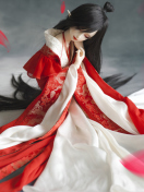 Beautiful Doll In Japanese Kimono wallpaper 132x176