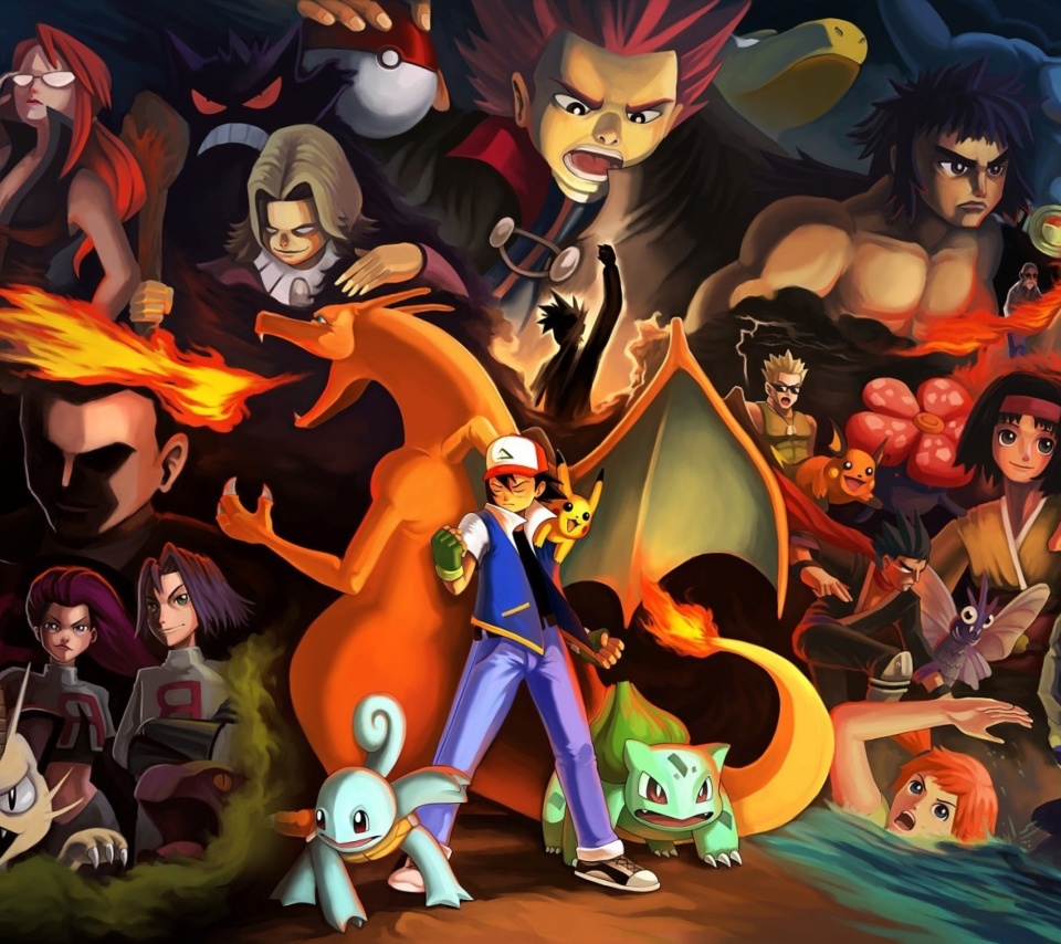 Pokemon GO Charmander vs Squirtle wallpaper 960x854